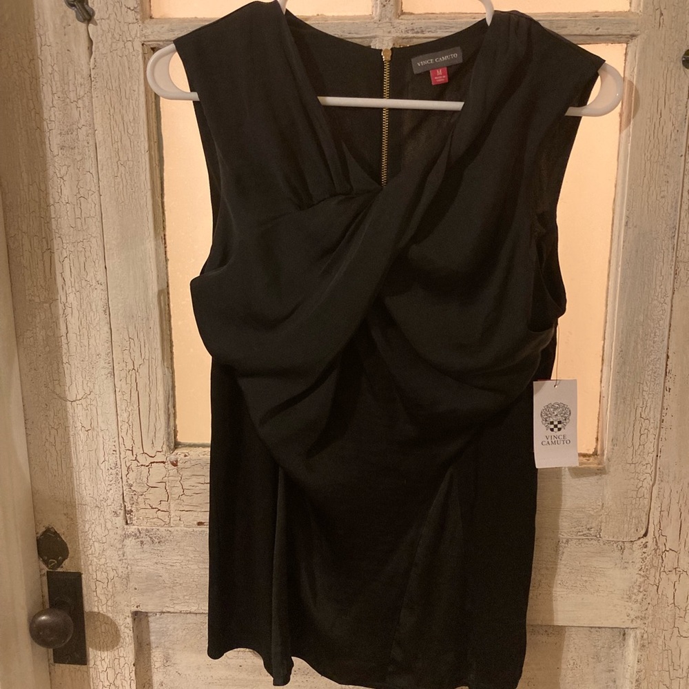 Vince Camuto black blouse